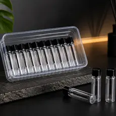 Kit 60 Frascos Flaconetes Vazio Perfume 4ml Amostra Provador Demonstrador Recipiente Pet Fragrância