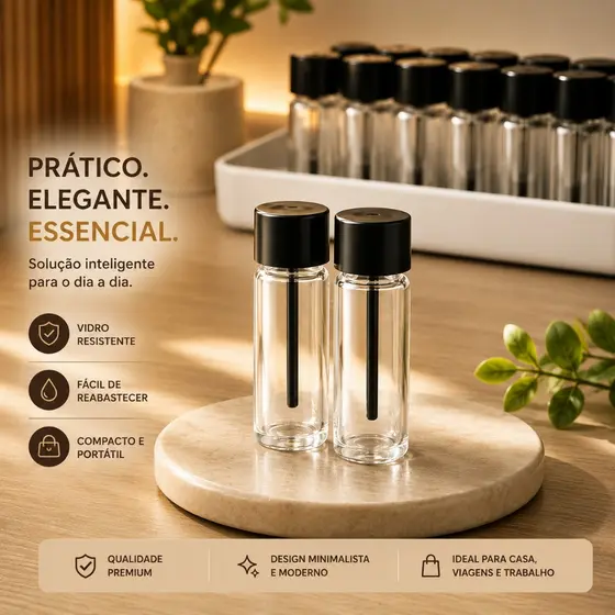 Kit 200 Frasco 4ml Flaconete c/ Tampa Amostra de Perfume Provador Demonstrador Vazio Pet Fragância