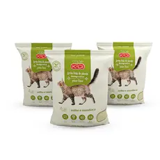 Kit C/ 3 Areia Higiênica Kadi Grãos Finos Para Gatos - 2 Kilos
