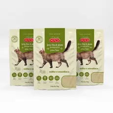 Kit  3UN Areia Higiênica P/ Gatos Grãos Finos Kadi 4kg