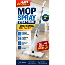 Mop Spray Com Reservatorio 350ml Sem Balde | Limpeza Porcelanato Madeira | Microfibra Lavavel Refil
