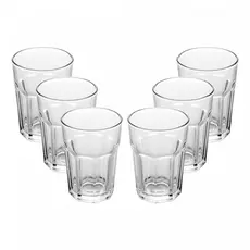JOGO 06 COPOS ALTOS ALLURE VIDRO SUCOS E DRINKS REFRIGERANTE 425ml WOLFF