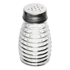 SALEIRO PIMENTEIRO PORTA CONDIMENTOS de mesa 80 ml LYOR - VIDRO TAMPA INOX