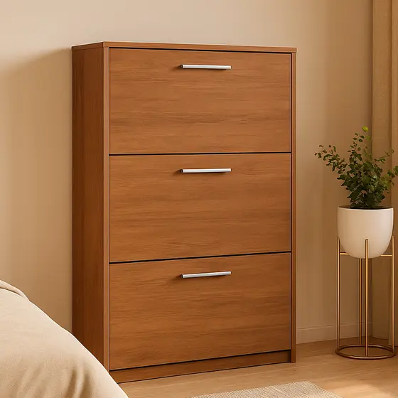 OFERTA Sapateira 3 Portas Para Sapatos Multiuso Organizadora Compacta Quarto Tênis Casa Oferta Cores