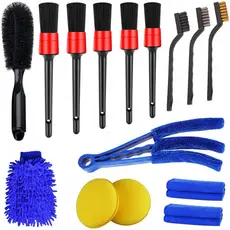 Kit 15 Peças Conjunto De Escovas De Limpeza Para Carro Conjunto De Escovas De Limpeza