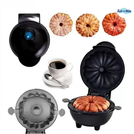 Máquina Elétrica de Assar Bolo com Cozedor de Ovos 110V Portátil