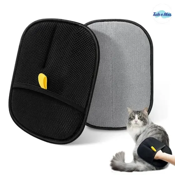 Luva Removedora de Pelos para Sofá, Roupas e Pets com Dupla Face