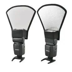 Difusor Rebatedor Refletor 2 em 1 Flash Universal Cameras