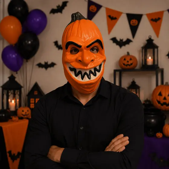 Máscara Halloween em EVA Fantasia Festa Adulto Infantil