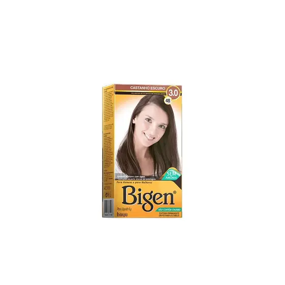 Bigen Tintura Capilar à base de água 3.0 Castanho Escuro