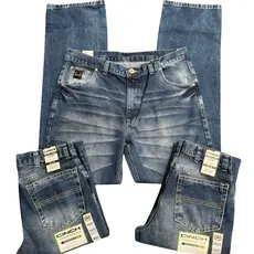 Calça Country Da Cinchh Masculina 100% Algodão Barra Larga Comprida Calca Cauntry Ariatt Jeans Grosso