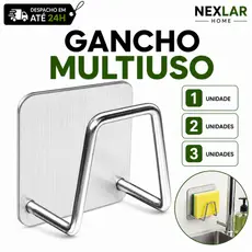 Suporte Gancho Porta Esponja 1/2/3 Inox Para Pia Organizador Cozinha Universal