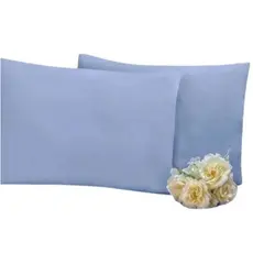 Kit Par de Fronhas Lisa Para Travesseiro Percal de Algodão - 2 Peças - 70x50 cm _ Lisas e Estampadas
