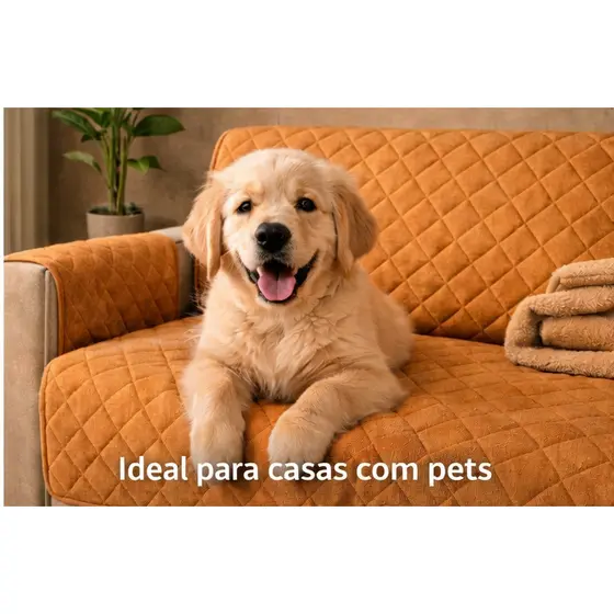 Kit Protetor de Sofá 1, 2 e 3 Lugares Padrão e King Matelassê Antiderrapante