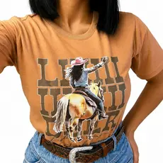 blusaFeminina T-Shirt Estampada Não Transparente/country/confortalvel