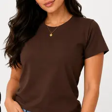 Camisetas Básicas Femininas 100% Algodão Premium | Preto, Branco e Marrom | P, M e G