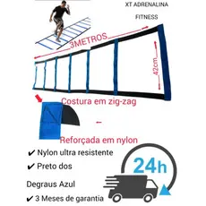 Escada de Agilidade Treino Funcional 7 Degraus Treino Academia Futebol