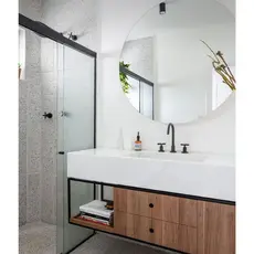 Espelho Redondo 70cm 80cm 90cm Lapidado Casa Moderno Decorativo c/suporte ou led