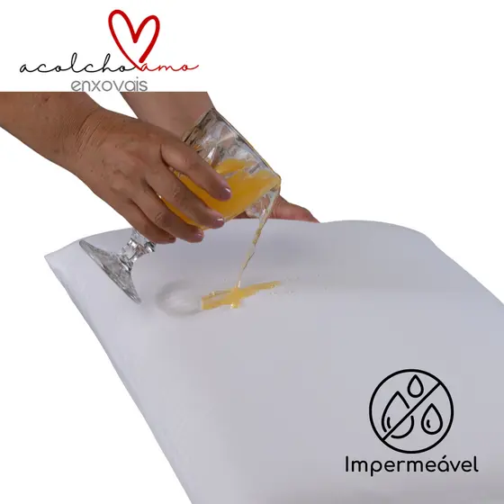 Fronha Impermeável Capa Para Travesseiro 100% Algodão 70x50 1 Peça