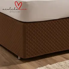 Saia Box de Cama Solteiro Casal Queen King Protetor de Box Microfibra 100% Poliéster