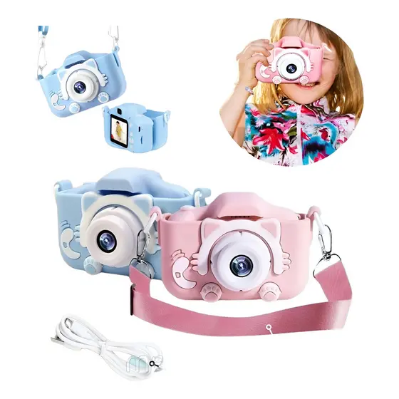 Máquina Fotográfica Infantil Digital Camera Hd Fotos Jogos
