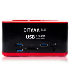 Dock Station KP-HD820 USB 3.0 para 2 HDs SATA 2,5/3,5" Pendrive Cartão Memória