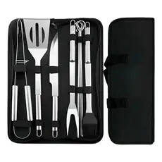 Kit Para Churrascos 360 Kit Churrasco Conjunto Talhes Para Churrasco - 09 Unidades