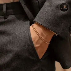 Pulseira Masculina de Aço Inoxidável 2mm – Elegante e Resistente