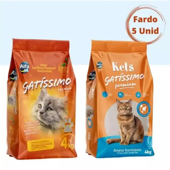 Areia para Gato Gratíssimo | Areia Sanitária de Gato | Areia Higiênica 20kg