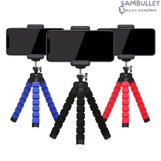 Mini Tripé Portátil Celular Suporte Polvo Flexível Tripé Celular / DR-17
