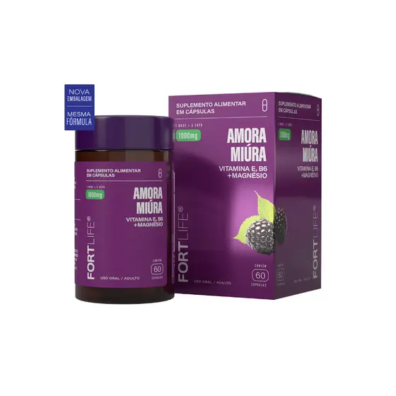 Amora Miúra 1000mg FortLife 60 Cápsulas