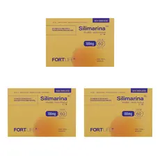 Kit Silimarina 3cx 100mg 60 Cápsulas FORTLIFE