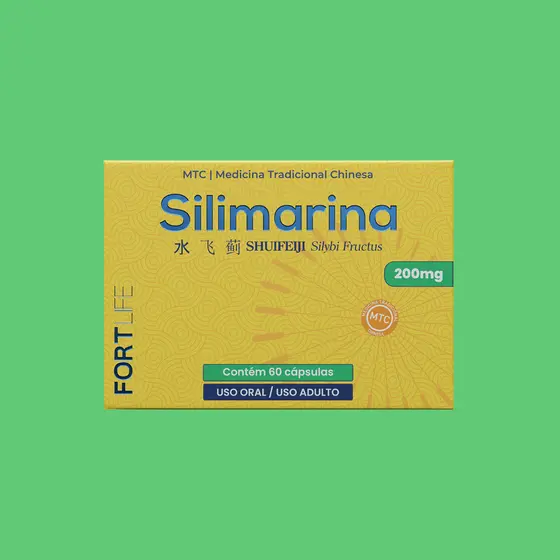 Silimarina 200mg (Protetor Hepático) 60 Cápsulas FORTLIFE