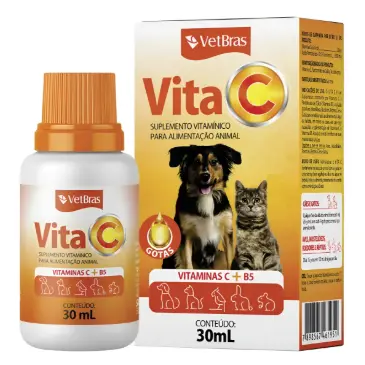 Suplemento Vitaminico Pet Vita C Vetbras 30ml - Cães E Gatos