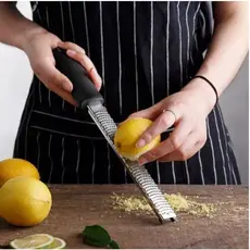 Ralador Zester Culinário Raspas Limão Laranja Profissional Inox Extra Fino