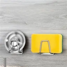 Kit 2/4 Aço inoxidável Suporte Porta Esponja para bucha de pia Prateleira de cozinha