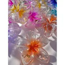 Presilha Piranha De Cabelo Flor - Grande