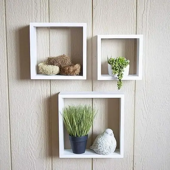 Kit 3 Nichos Mdf 15mm Branco Sala Quarta Banheiro Decoração