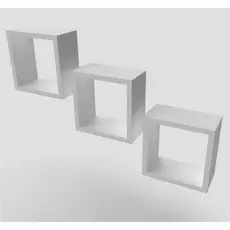 Kit 3 Nichos Mdf 15mm Branco Sala Quarta Banheiro Decoração e Escritório