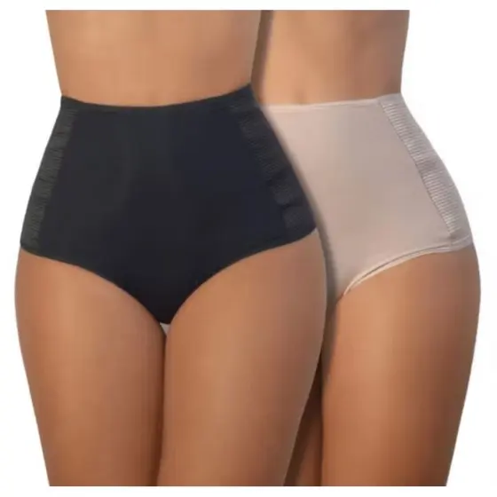 kit calcinha Cinta modeladora compressão cós alto Redutora de medidas segura barriga pós parto