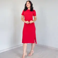 Vestido Midi Malha 100% Algodão Comfort