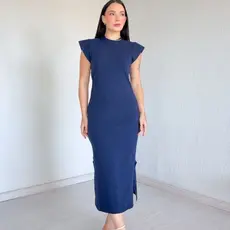 Vestido Midi Feminino Vestido Manga Curta Soltinho Muscle Tee 100% Algodão Premium