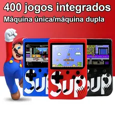 Mini Vídeo Game Clássico 400 Jogos Mini 2 Player Sem/Com Controle para 1/2  pessoas joga