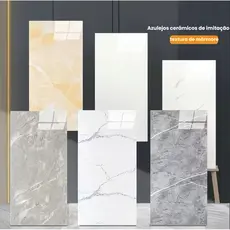 Adesivos de Parede Marmorizados 60x30cm para Cozinha,Quarto e banheiro – Impermeável, Autocolante