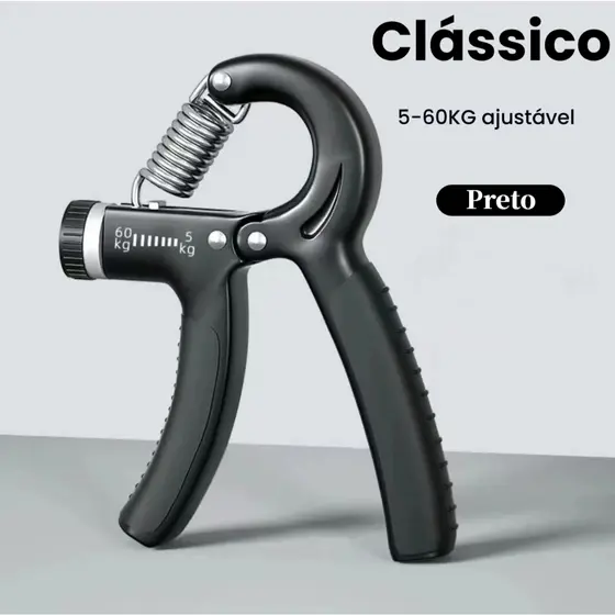 Hand Grip Flexor De Punho Com Mola Ajustável Antebraço Mãos 5kg A 60kg