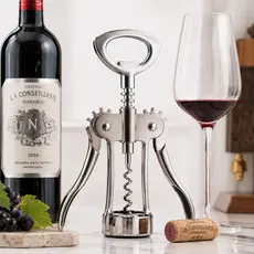 Saca Rolhas Profissional Abridor de Vinho Borboleta em Metal Resistente Fácil de Usar