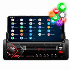 Rádio Mp3 Player 1 Din Universal Bluetooth Usb Stand Suporte de Celular