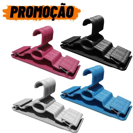 Kit 100 Cabides Infantil Várias Cores Bebê Baby Rosa Azul Branco Preto Plástico Reforçado Cruzeta Roupa Colorido