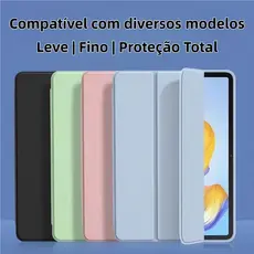 Capa de silicone para iPad 5 - 11(A16) Geração , pro e mini com Suporte e Porta caneta