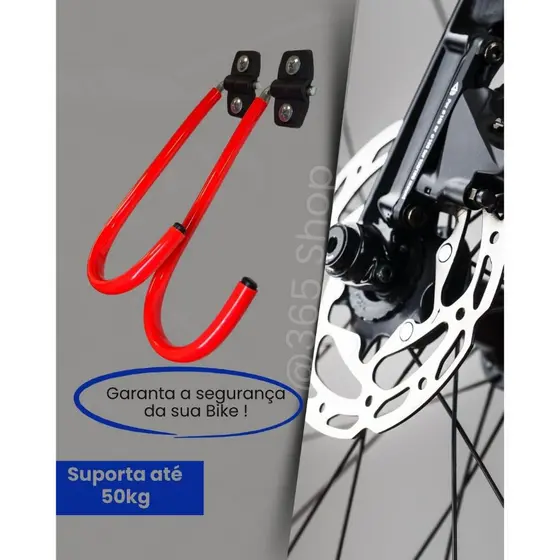 2 Suportes Gancho Vertical de Bicicleta para Parede Multiuso Articulado. Edição Limitada Laranja !